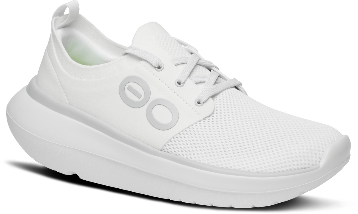 Womens OOmy Stride White White - รองเท้าเพื่อการฟื้นฟู