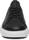OOFOS - OOmg+ Club White Black (Mens) รองเท้าเพื่อการฟื้นฟู