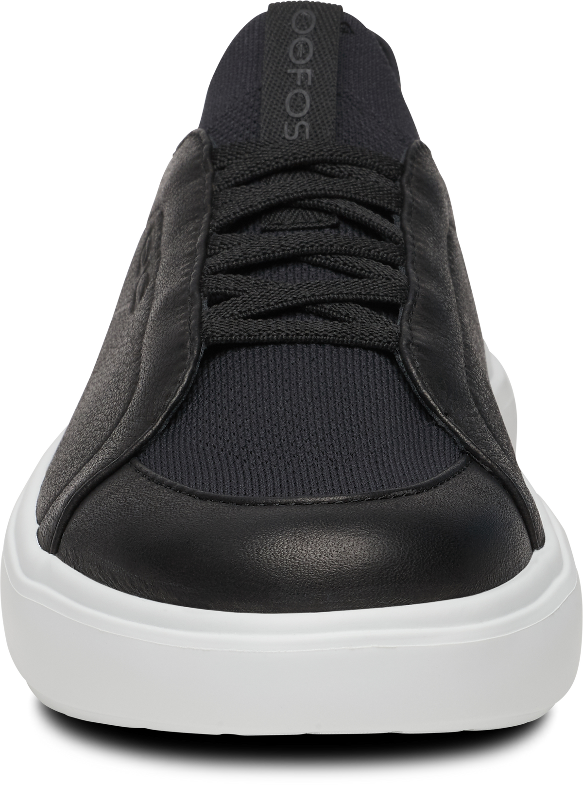 OOFOS - OOmg+ Club White Black (Mens) รองเท้าเพื่อการฟื้นฟู