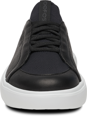 OOFOS - OOmg+ Club White Black (Mens) รองเท้าเพื่อการฟื้นฟู