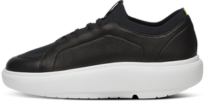 OOFOS - OOmg+ Club White Black (Mens) รองเท้าเพื่อการฟื้นฟู