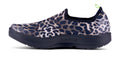 Womens OOmg Eezee Black Cheetah - รองเท้าเพื่อการฟื้นฟู (สินค้าโปรโมชั่น รับคืนไม่รับเปลี่ยน)