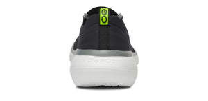 OOFOS Womens OOmy Stride White Black - รองเท้าเพื่อสุขภาพ นุ่มสบาย