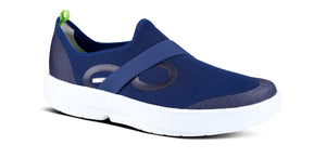 MEN'S OOMG LOW White/Navy - รองเท้าเพื่อการฟื้นฟู (สินค้าโปรโมชั่น รับคืนไม่รับเปลี่ยน)