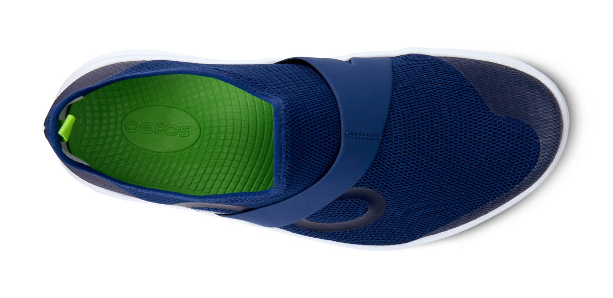 MEN'S OOMG LOW White/Navy - รองเท้าเพื่อการฟื้นฟู (สินค้าโปรโมชั่น รับคืนไม่รับเปลี่ยน)