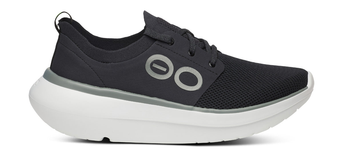 Mens OOmy Stride White Black - รองเท้าเพื่อการฟื้นฟู