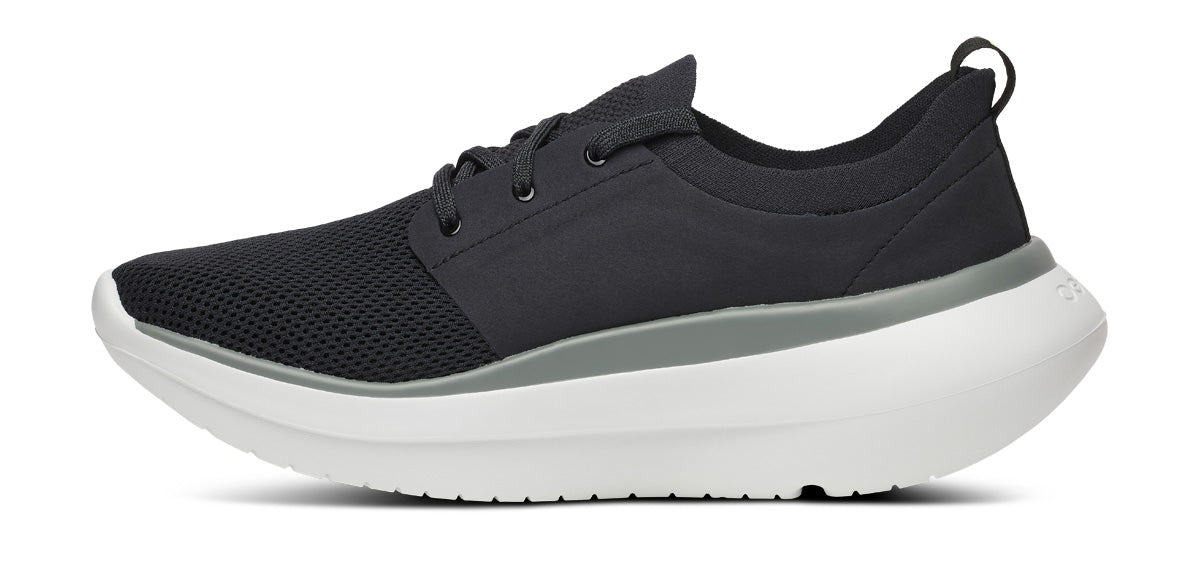 Mens OOmy Stride White Black - รองเท้าเพื่อการฟื้นฟู