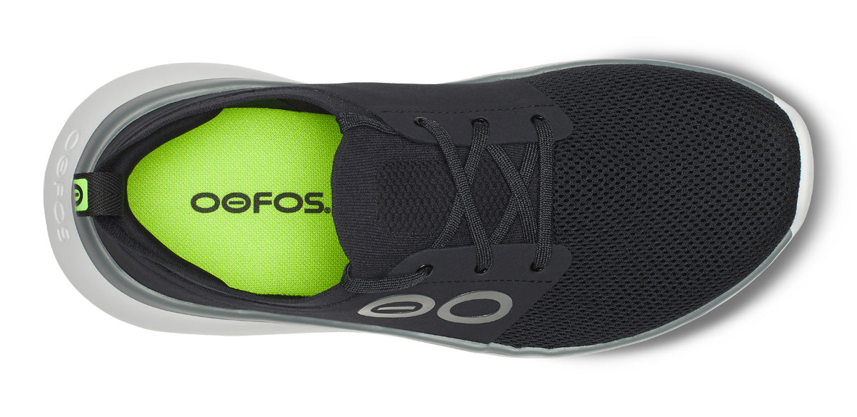 Mens OOmy Stride White Black - รองเท้าเพื่อการฟื้นฟู