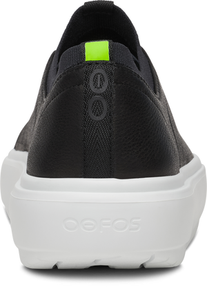 OOFOS - OOmg+ Club White Black (Mens) รองเท้าเพื่อการฟื้นฟู