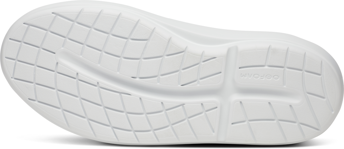 OOFOS - OOmg+ Club White (Mens) รองเท้าเพื่อการฟื้นฟู