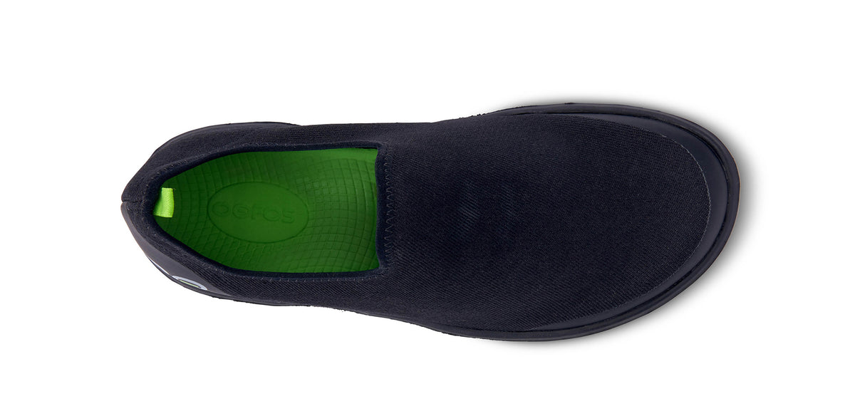 Womens OOmg EEzee Low Black/Black - รองเท้าเพื่อการฟื้นฟู