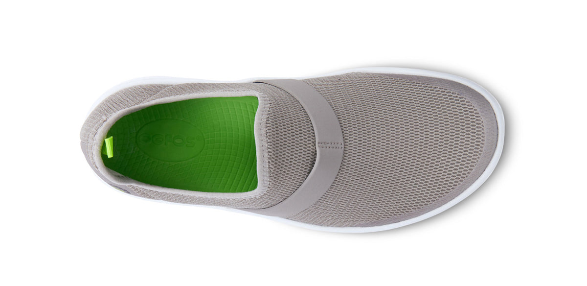 Womens OOmg Low White/Gray - รองเท้าเพื่อการฟื้นฟู