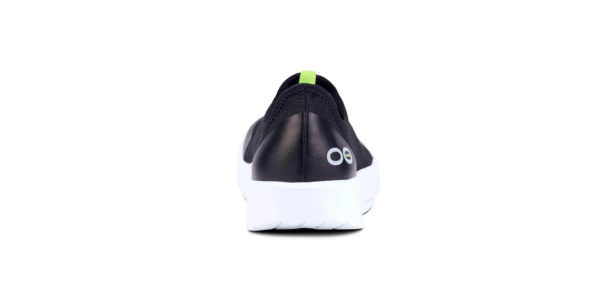 Womens OOmg Eezee Low White/Black - รองเท้าเพื่อการฟื้นฟู
