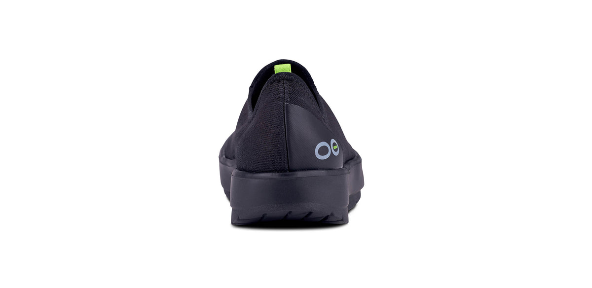Womens OOmg EEzee Low Black/Black - รองเท้าเพื่อการฟื้นฟู