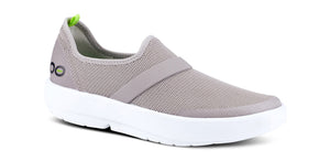 OOFOS WOMEN'S OOMG LOW White/Gray - รองเท้าเพื่อสุขภาพ นุ่มสบาย