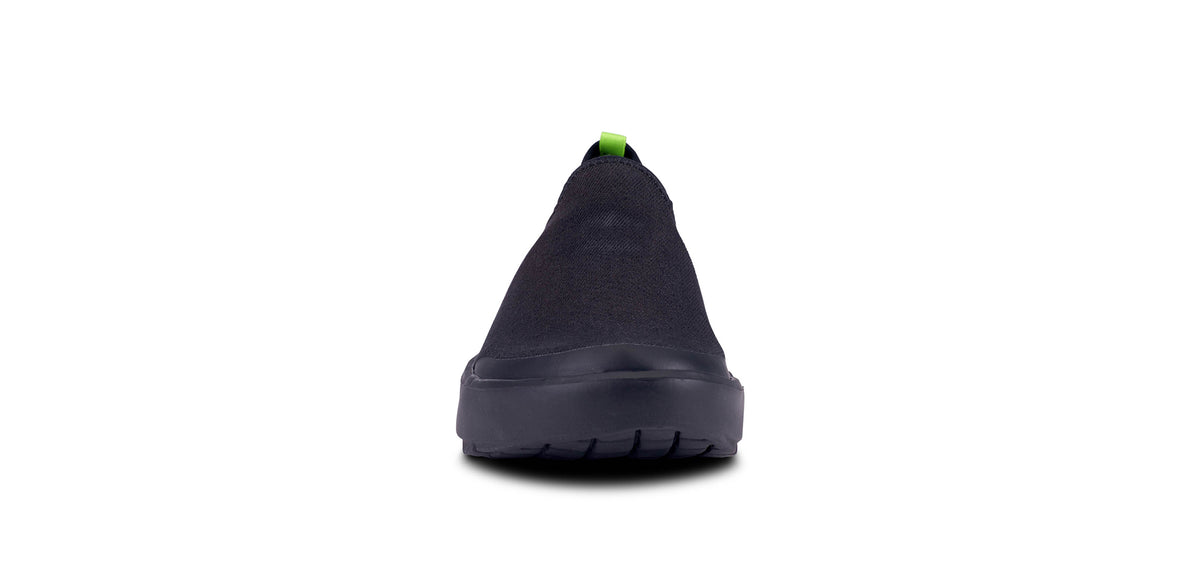 Womens OOmg EEzee Low Black/Black - รองเท้าเพื่อการฟื้นฟู