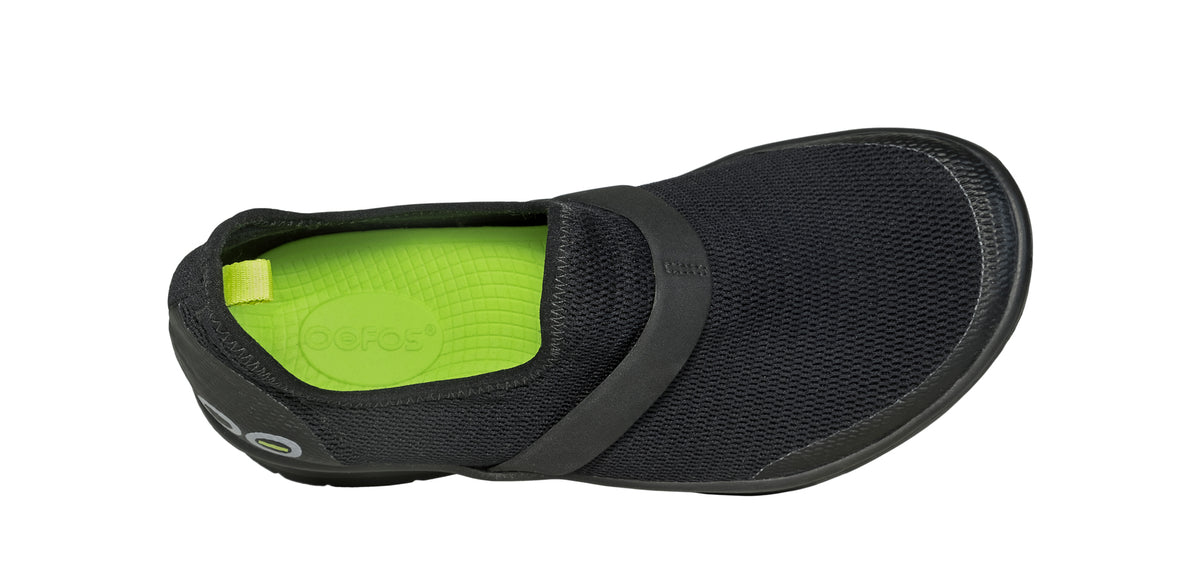 Womens OOmg Low Black/Black - รองเท้าเพื่อการฟื้นฟู