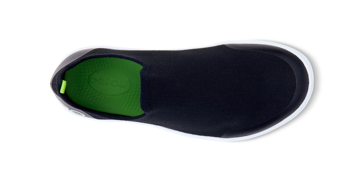 Womens OOmg Eezee Low White/Black - รองเท้าเพื่อการฟื้นฟู